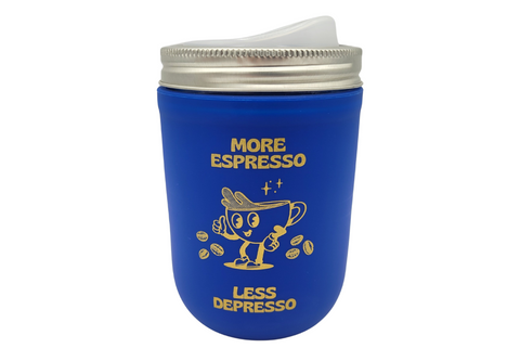 16oz Mason-re More Espresso To-Go Cup (Black or Blue)