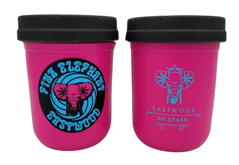 8oz Pink Elephant Re:stash Jar