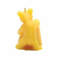 Bear and Beehive Beeswax Candle – 100% Pure Oregon Beeswax | Hand-Poured Woodland Animal Design | 8 Hour Burn