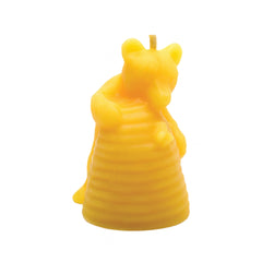 Bear and Beehive Beeswax Candle – 100% Pure Oregon Beeswax | Hand-Poured Woodland Animal Design | 8 Hour Burn