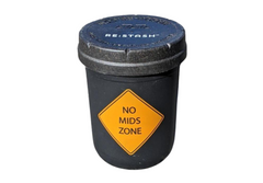 8oz No Mids Zone Re:Stash Jar (include white Re:vider)