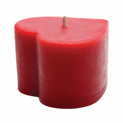 Heart Pillar Beeswax Candle – 100% Pure Oregon Beeswax | Hand-Poured Romantic Design | 15 Hour Burn