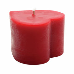 Heart Pillar Beeswax Candle – 100% Pure Oregon Beeswax | Hand-Poured Romantic Design | 15 Hour Burn