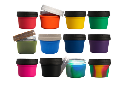 Set of TWELEVE 4oz Re:stash Jars (Mixture of Colors)