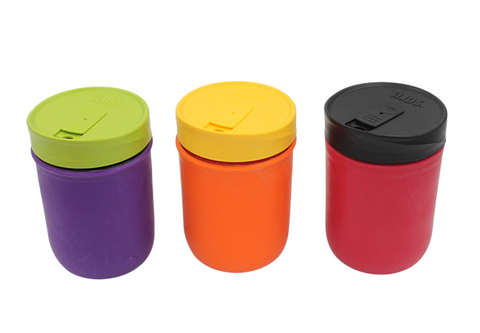 16oz Mason-re To-Go Jar: 16oz Jar + Koozie + Wide Mouth Drinking Lid (Available in Many Colors)